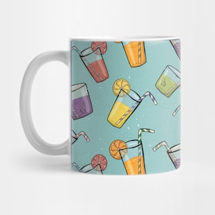 Summer Drinks Pattern Mug